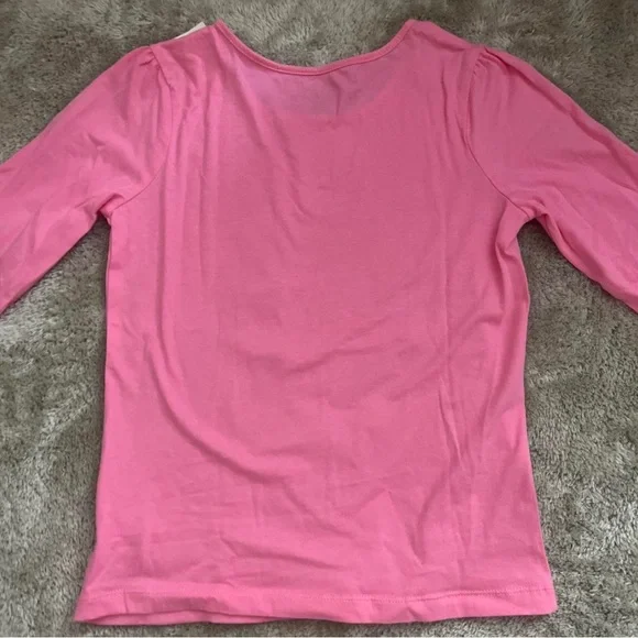 Children’s Place pink long sleeve tee Kids M 7/8 - Picture 2 of 2